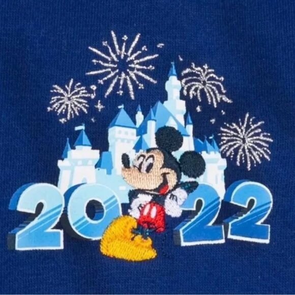 Disneyland Resort 2022 Mickey Mouse Jogger Sweatpants 3X Blue Cotton Blend - Picture 3 of 7